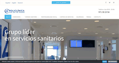 Desktop Screenshot of grupopoliclinica.es
