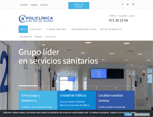 Tablet Screenshot of grupopoliclinica.es